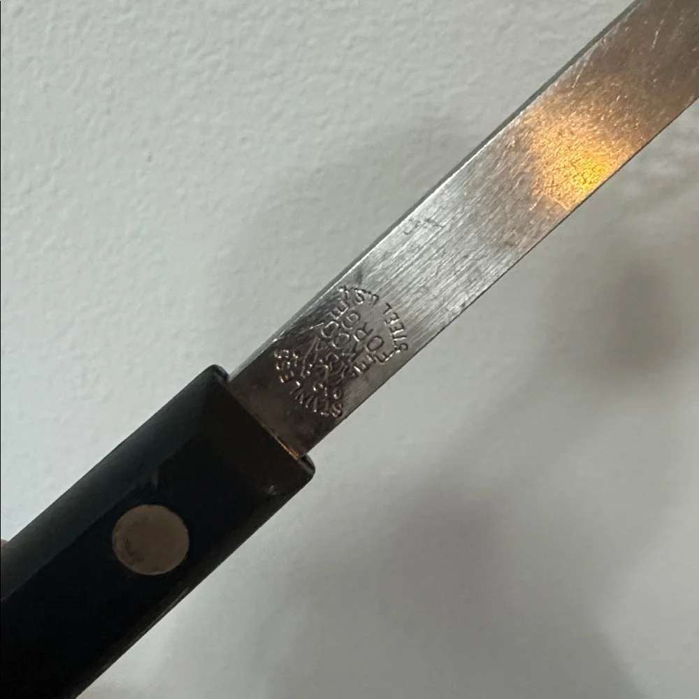 Vintage EKCO Forge Stainless Steel Slotted Spoon. USA